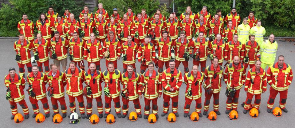 Gruppenfoto Feuerwehr Rupperswil-Auenstein